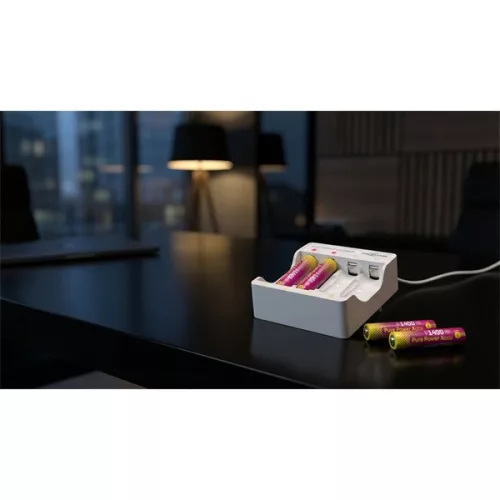 ANSMANN Lítium Töltő Szett, micro ceruza, 4× AAA akku + töltőmodul, 1250 mAh
