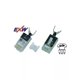   EXW Modulár dugó RJ45 Cat6A STP patch/fali 1,5mm 50micron - 10539