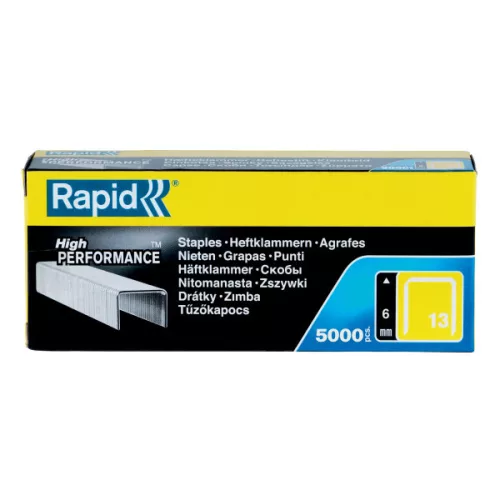 Rapid 13/6 tűzőkapocs horganyzott, 5000db/doboz