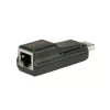ROLINE Adapter USB 3.2 Gen 1 USB-A - RJ45 Gigabit Ethernet 10/100/1000 Mbit/s, fekete