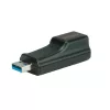 ROLINE Adapter USB 3.2 Gen 1 USB-A - RJ45 Gigabit Ethernet 10/100/1000 Mbit/s, fekete