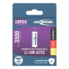 ANSMANN akku, Li-ion, Lítium, 18650 típusú, 3500 mAh, 3,6 V