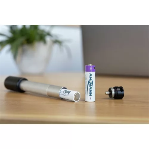 ANSMANN akku, Li-ion, Lítium, ceruza, AA, 2000 mAh, USB-C kábellel tölthető, 4 db