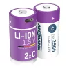 ANSMANN akku, Li-Ion, Lítium, Baby C típusú 2500 (min. 2300 mAh) 2500 mAh, 1.5V, USB-C kábellel tölthető, 2db