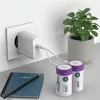 ANSMANN akku, Li-ion, Lítium, D típusú 6000 mAh, 1.5V, Elektromos ajtózárakhoz is, USB-C kábellel tölthető, 2db