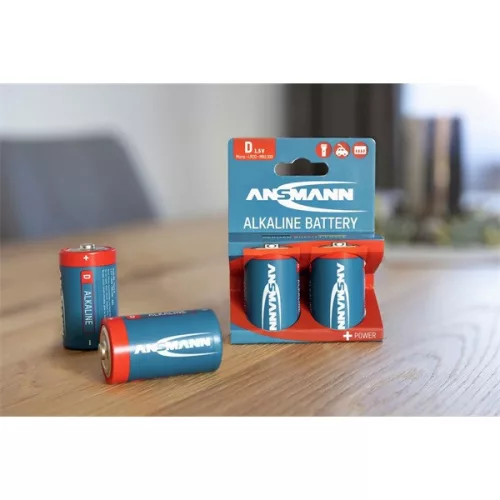 ANSMANN Alkáli Elem, D, 2 db