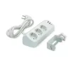 VALUE Hálózati elosztó, Asztali, 3-as + 2x USB-A, 1x USB-C 1,5m, fehér