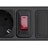 Akyga AK-SP-06A Túlfeszültségvédő Kapcsolóval 5DIN 1,8m Black