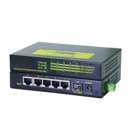 ROLINE Ipari Switch, 5x RJ-45. 1x LC, managelhető