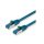 VALUE Patch kábel S/FTP, CAT6A, 0,5m, kék