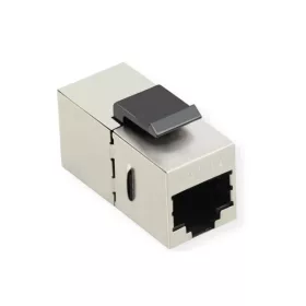 VALUE Toldó, Coupler ,STP, RJ45, CAT6a, 8P8C, ezüst