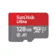 SanDisk Ultra microSD memóriakártya, 128GB, 140 MB/s (SDSQUAB-128G-GN6MA)