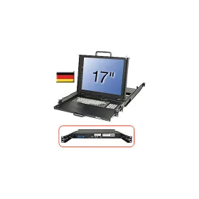   LINDY KVM Konzol PRO 19", LCD 17", 1U, német kiosztás