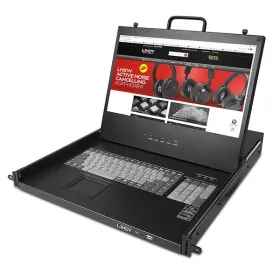 LINDY KVM Konzol LCD 17" HDMI, DisplayPort & VGA KVM