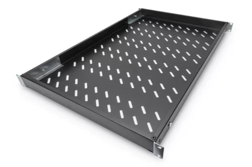 Digitus 1U fixed shelf for 1000mm depth racks 44x482x700mm adjust. 700-900mm depth Black