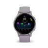 Garmin Vivoactive 5 Metallic Orchid Aluminium Bezel with Orchid Case and Silicone Band