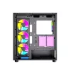 Gembird Fornax X450MAX ARGB Tempered Glass Black