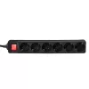 Logilink Hálózati Elosztó Kapcsolóval 6DIN 1,5m Black
