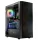 Logic Aramis ARGB Midi Tempered Glass Black