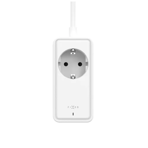 FIXED hálózati USB töltő, GaN III technológia, kimenetetk: 2 * USB-A QC3.0, 2 * USB-C PD3.0 65W , 1*220V, 3m kábel, fehér