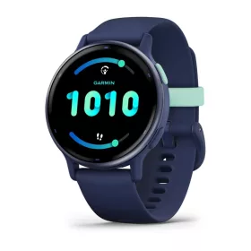   Garmin Vivoactive 5 Metallic navy Aluminium bezel with navy case and silicone band