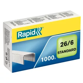 Rapid 26/6 STANDARD tűzőkapocs, horganyzott, 1000db/doboz