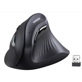   UGREEN Egér Vertikális, wireless, multi mód, 5 programozható gombos, Ergonomikus, 4000 DPI, Bluetooth 5.0 + 2.4G, fekete