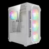 Gamdias Aura GC1 Elite WH ARGB Tempered Glass White