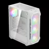 Gamdias Aura GC1 Elite WH ARGB Tempered Glass White