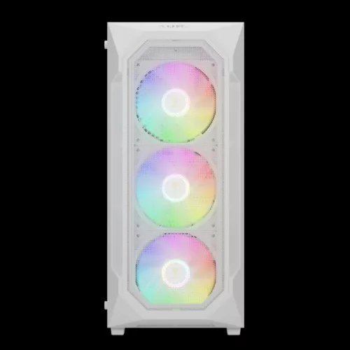 Gamdias Aura GC1 Elite WH ARGB Tempered Glass White
