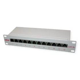 ROLINE Patch panel STP CAT6a 10", 12 port