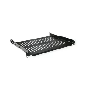 VALUE Polc 19" fix 485 x 350mm, max 25kg, 1U, fekete