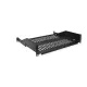 VALUE Polc 19" fix 485 x 400mm, max 25kg, 2U, fekete
