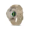 Garmin Venu 3S French Grey-Cream Gold with Leather and Silicone Strap