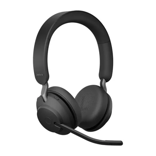 Jabra Evolve2 65, Link 390a UC Stereo Desk Stand Black