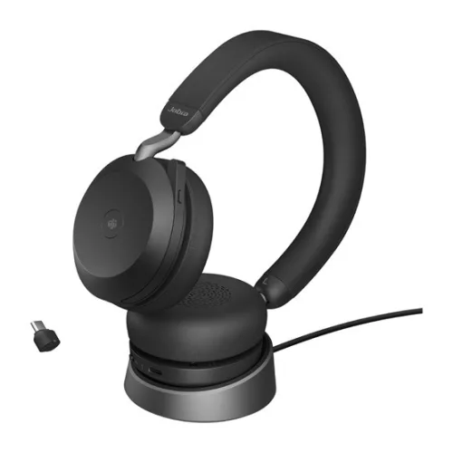 HEA Jabra Evolve2 75 - USB-C MS Teams with Charging Stand - Black