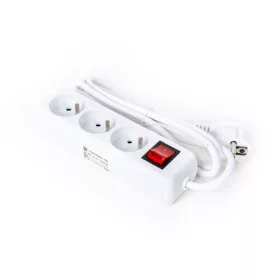 Platinet Hálózati Elosztó Kapcsolóval 3DIN 1,5m White