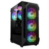 Gamdias Aura GC1 Elite ARGB Tempered Glass Black