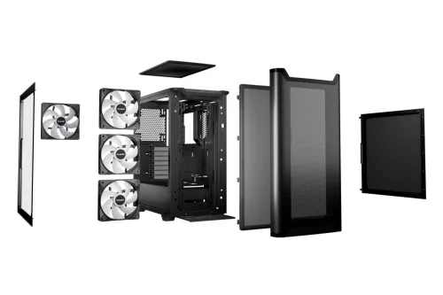 Be quiet! Pure Base 501 DX Tempered Glass Black