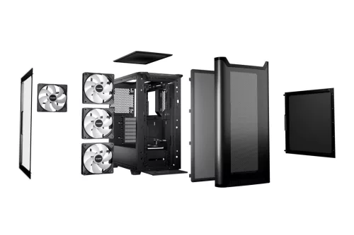 Be quiet! Pure Base 501 LX Tempered Glass Black