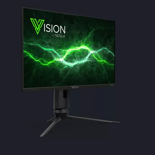 Tesla Gamer Monitor 27", 1920x1080 (FHD), 165 Hz, HDR, fast IPS, 400 cd/m2, AMD FreeSync, NVIDIA G-Sync, 1 ms, 16:9/4:3, 2 HDMI, DP, audio out, fekete