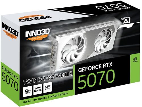 Inno3D GeForce RTX5070 12GB GDDR7 Twin X2 OC White