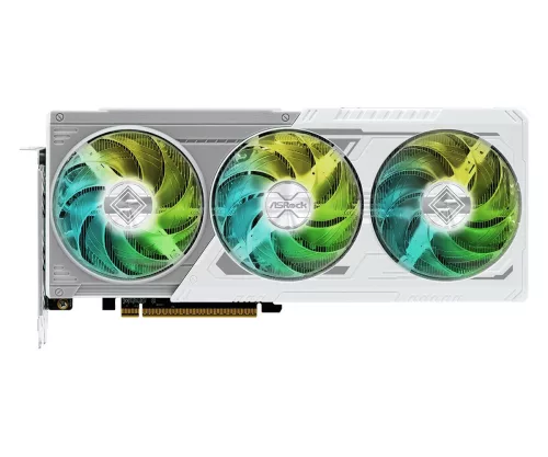 AsRock Radeon RX 9060 XT 16GB GDDR6 Steel Legend OC Videókártya - Fehér