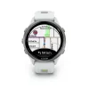 Garmin Forerunner 970 Titanium with Whitestone Case and Whitestone/Translucent Amp Yellow Band