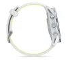 Garmin Forerunner 970 Titanium with Whitestone Case and Whitestone/Translucent Amp Yellow Band