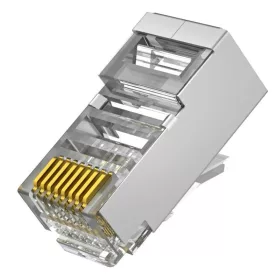   Nestron Árnyékolt RJ45 csatlakozó; Cat6; fali és patch kábelekhez; 10 db/csomag