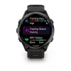Garmin Forerunner 970 Carbon Grey DLC Titanium with Black Case and Black/Translucent Whitestone Band