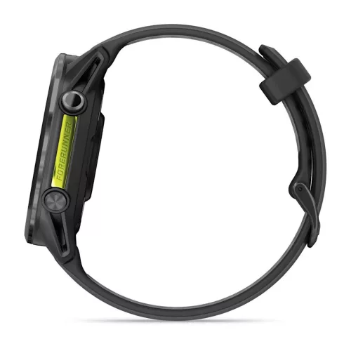 Garmin Forerunner 970 Carbon Grey DLC Titanium with Black Case and Black/Translucent Whitestone Band