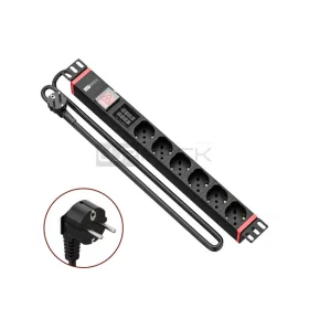 WP WPN-PDU-G03-06 19" PDU/elosztósor 6x Schuko aljzat