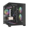 Gamdias Aura GC10M V2 ARGB Tempered Glass Black